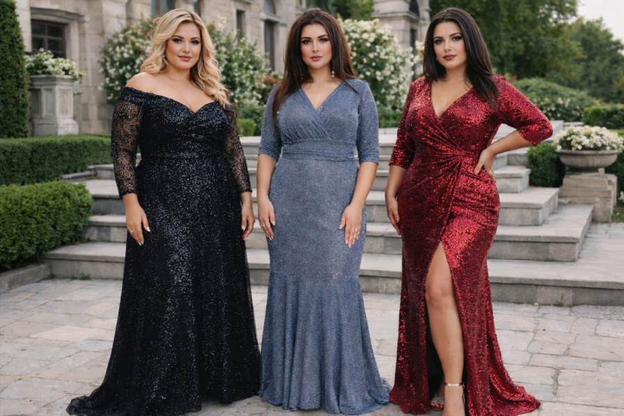 Вечірні сукні для повних дівчат які стройнять